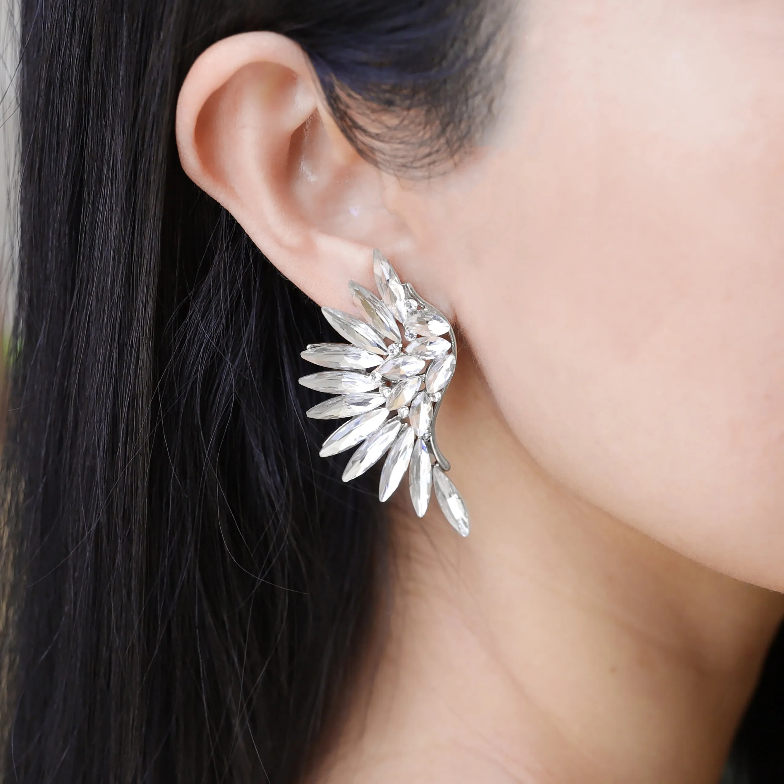 Hannah Angel Wings Clip-on Earrings