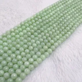 High-quality in Strand 6mm Genuine Jadeite Round Beads DIY Jewelry Making Project