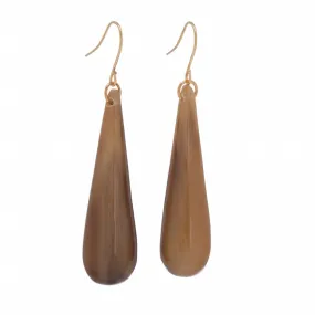 Horn Tear Drop Earring