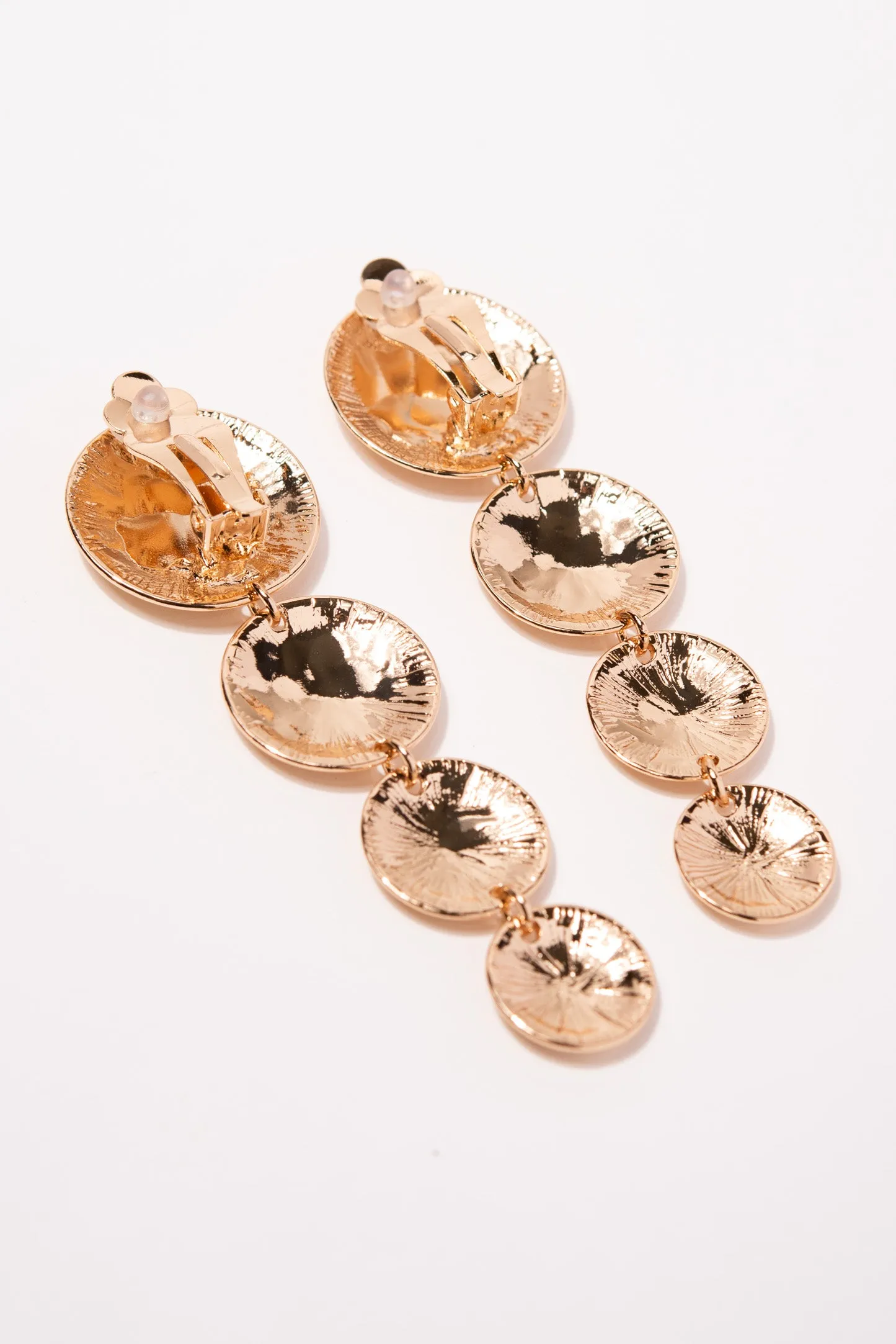 Ivy Multi Disc Clip-On Earrings