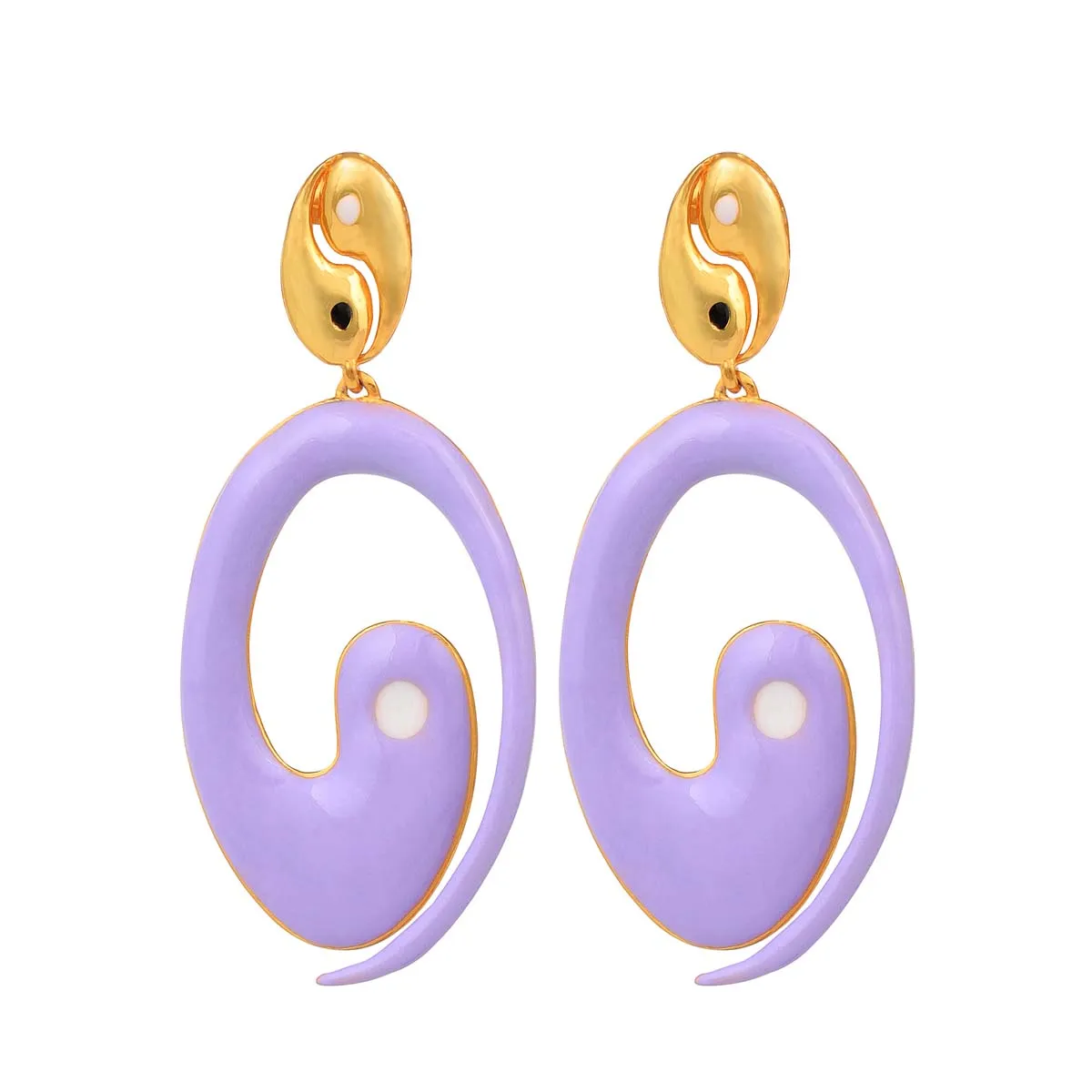 Joyful Swirls Drop Earrings