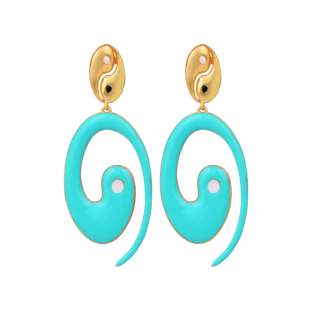 Joyful Swirls Drop Earrings