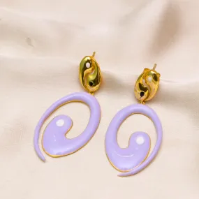 Joyful Swirls Drop Earrings