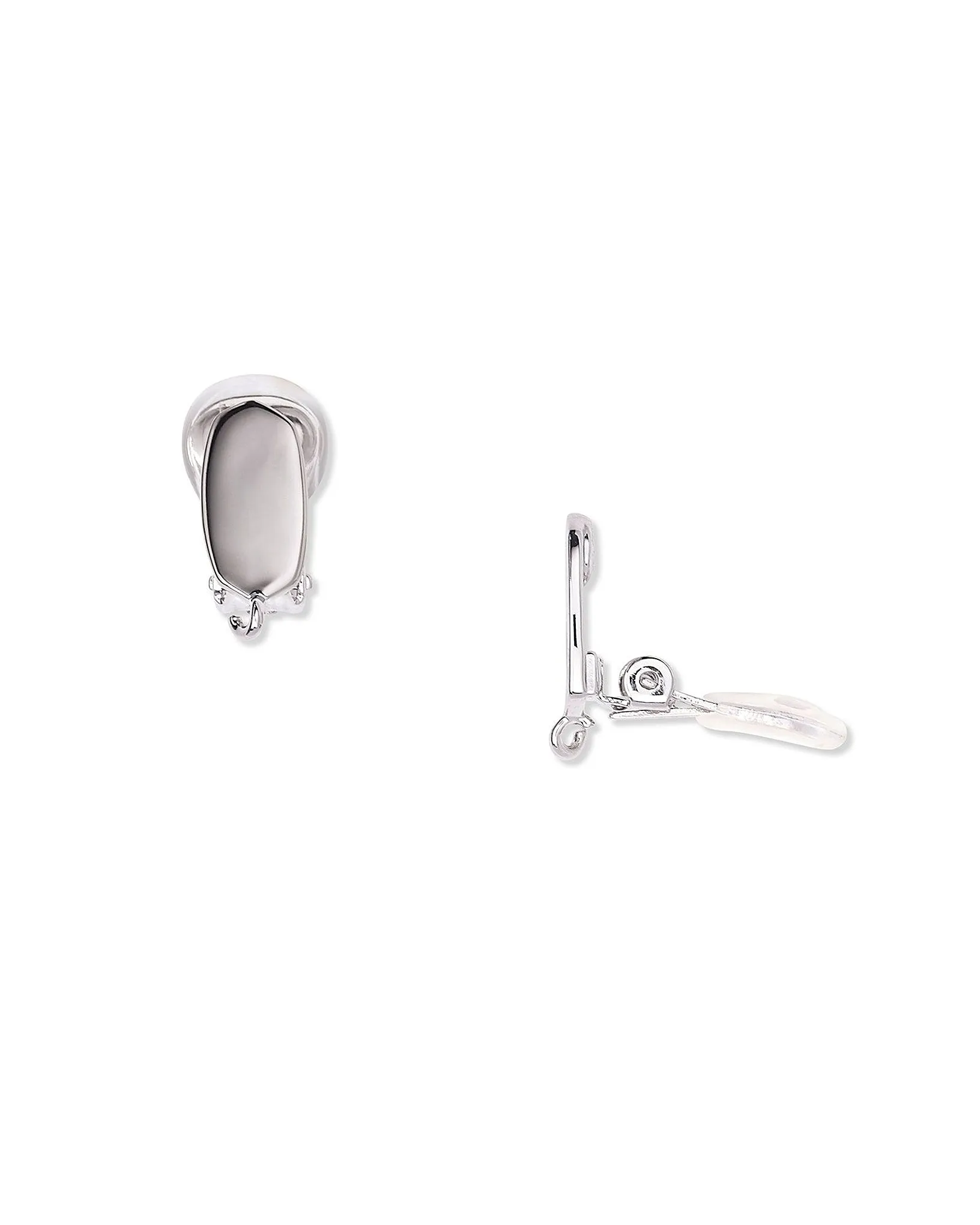 Kendra Scott Clip On Dangle Earring Converter in Rhodium Plated