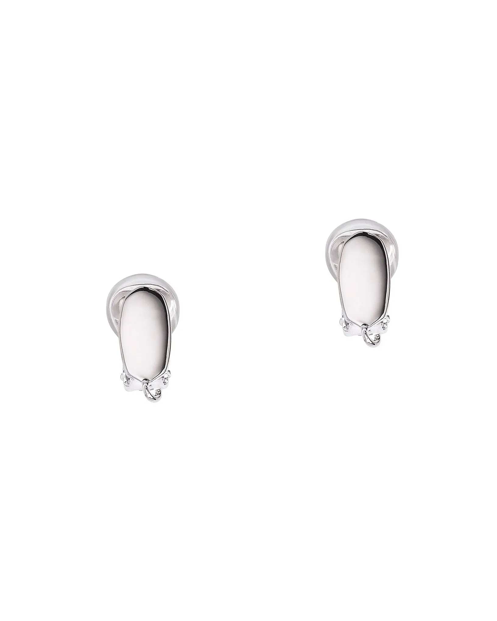 Kendra Scott Clip On Dangle Earring Converter in Rhodium Plated