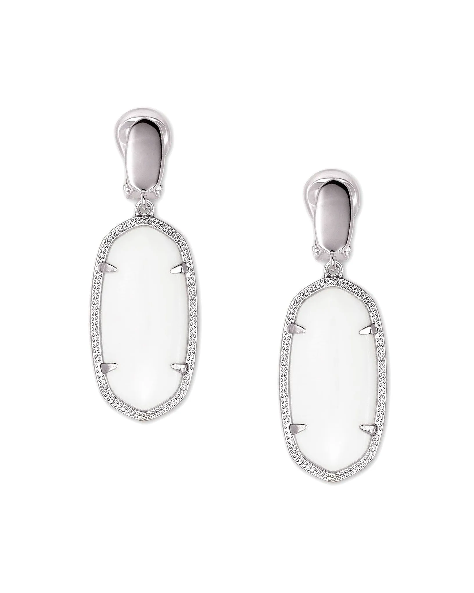 Kendra Scott Clip On Dangle Earring Converter in Rhodium Plated