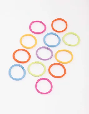 Kids Rainbow Donught Hair Elastic Pack