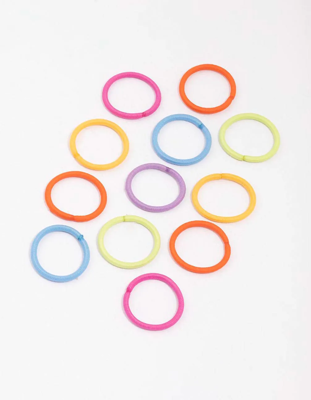 Kids Rainbow Donught Hair Elastic Pack