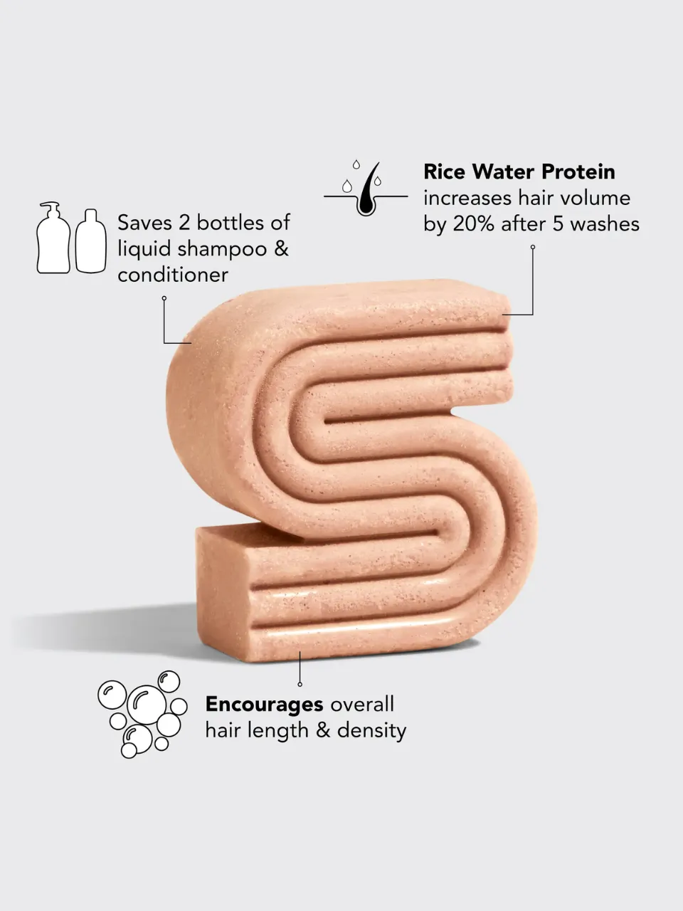 KITSCH Rice Water Protein Shampoo Bar