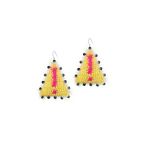 LB Geometric Triangle Ear Clip Earrings LOJL23