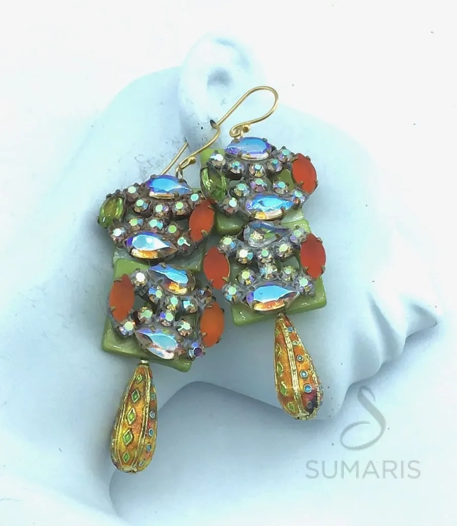 LIMEADE OOAK STATEMENT EARRINGS