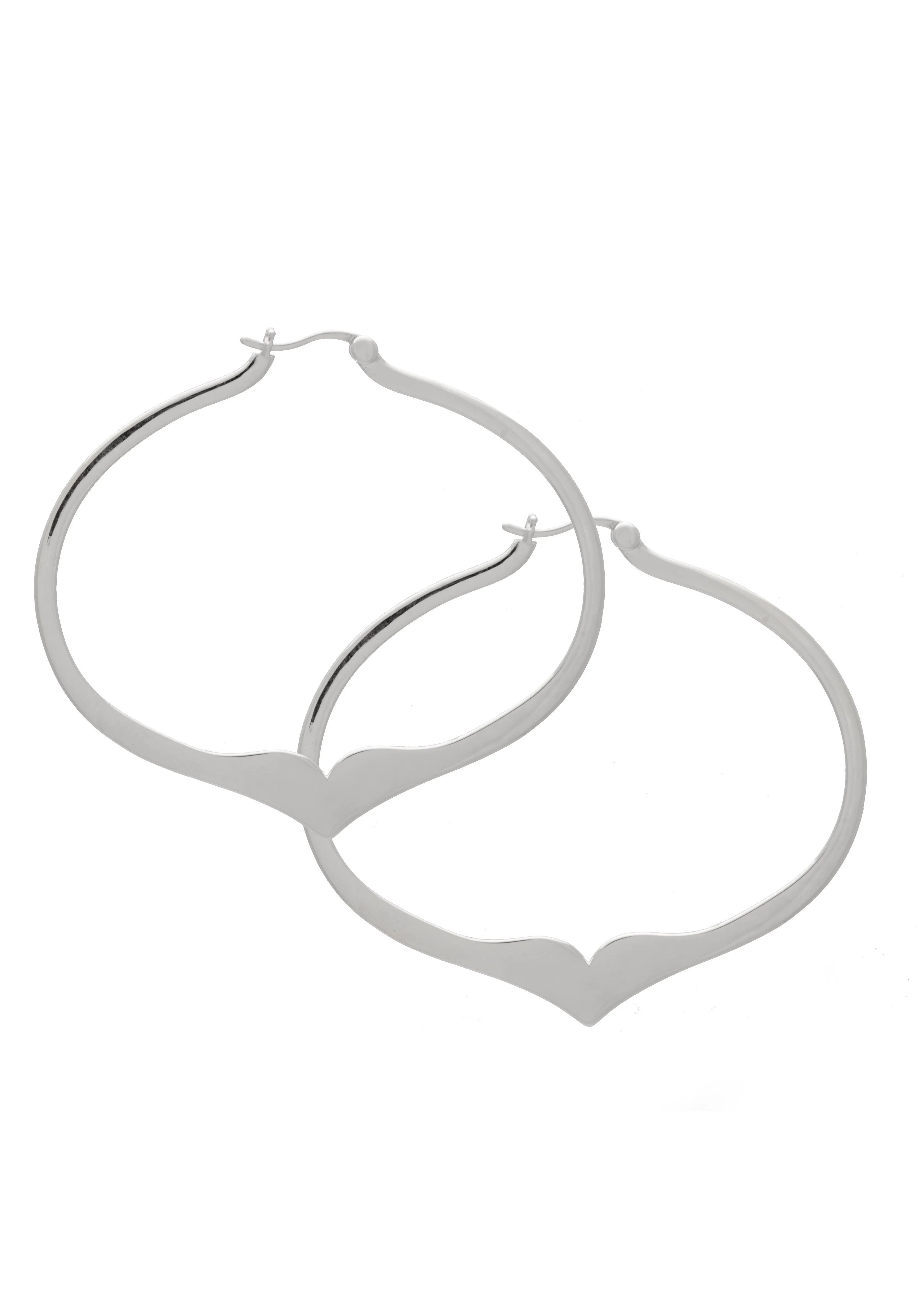 Liv Hoops Large Rhodium