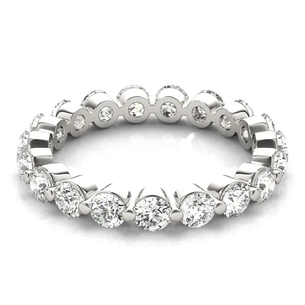 MAJESTY 2 Carat Diamond Eternity Band in 14K/ 18K/ Platinum GIA Graded 15 pointer G Color SI1 Clarity By Mike Nekta SIZE 4