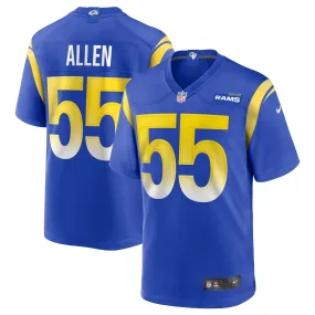 Men's Nike Brian Allen Royal Los Angeles Rams Game Jersey