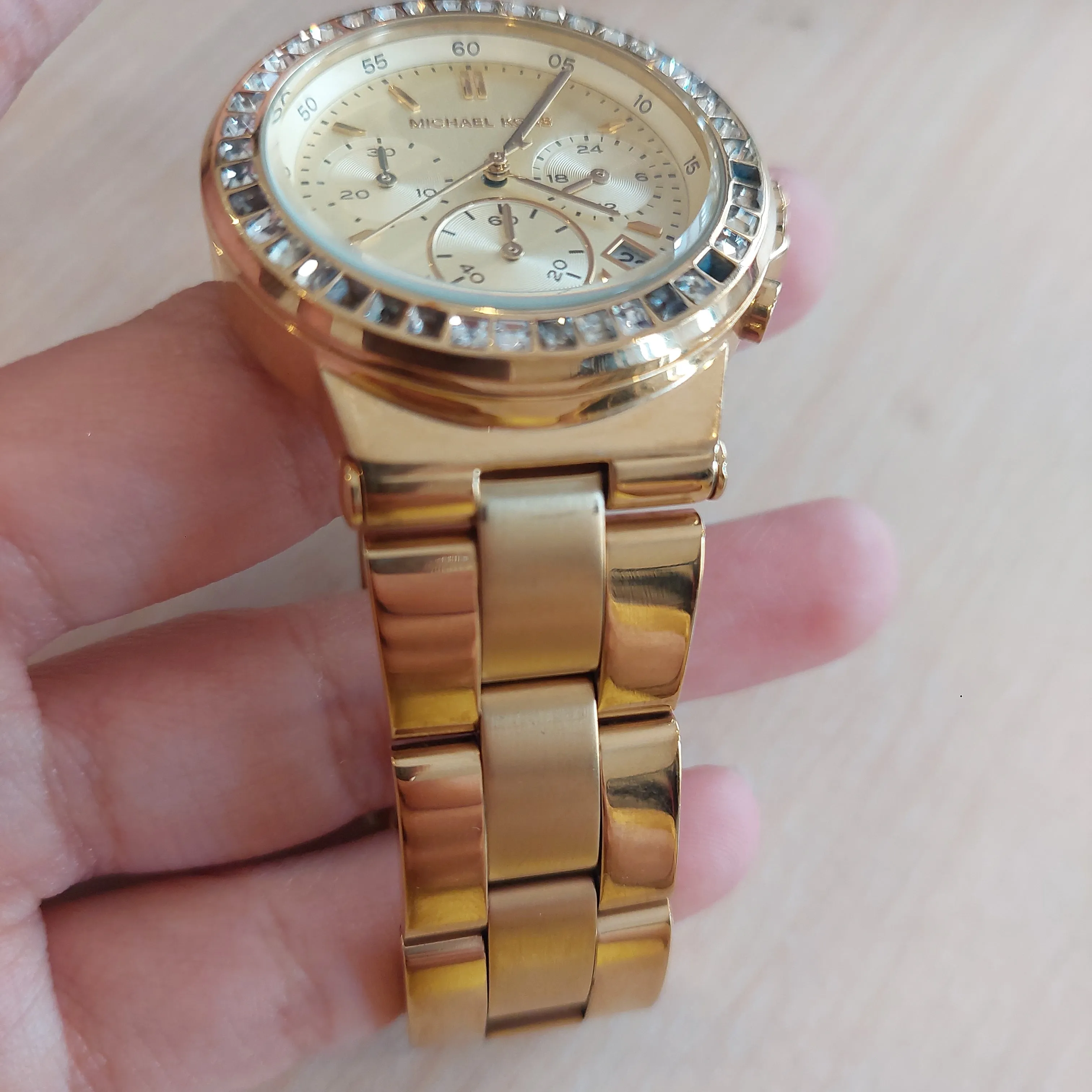 Michael Kors MK5623 Gold Rhinestone Watch | Pre Loved |