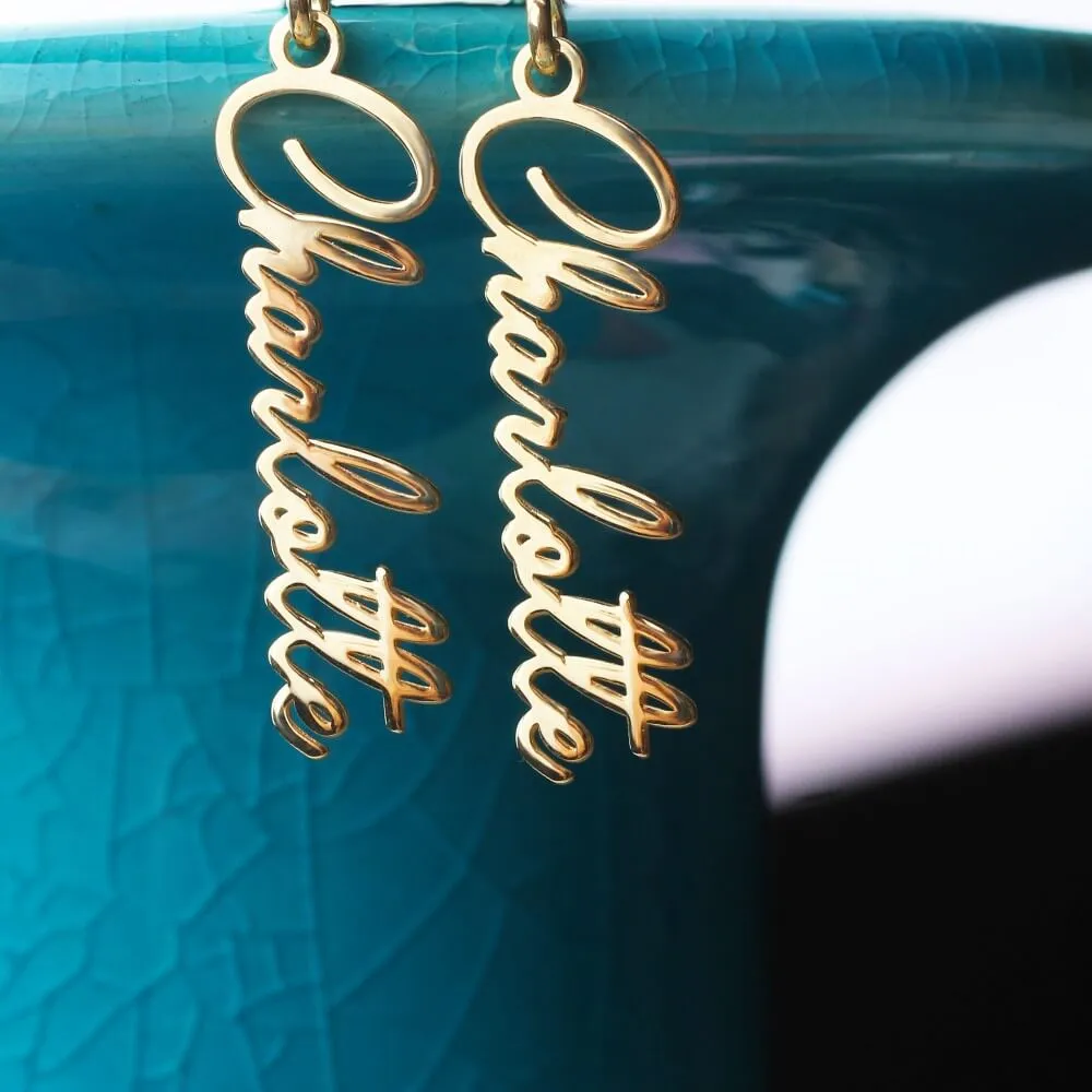 Name Drop Earrings