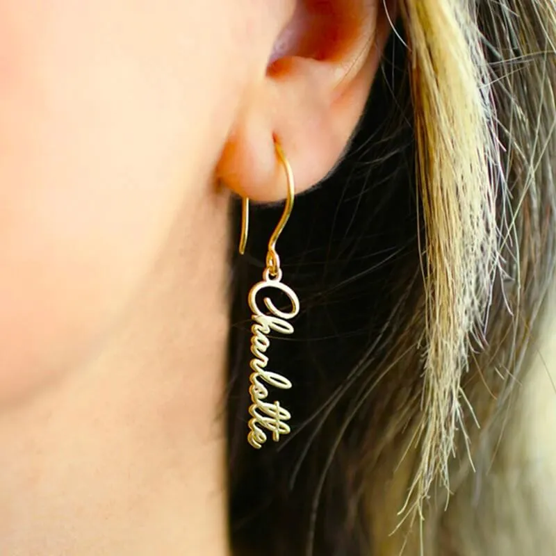 Name Drop Earrings