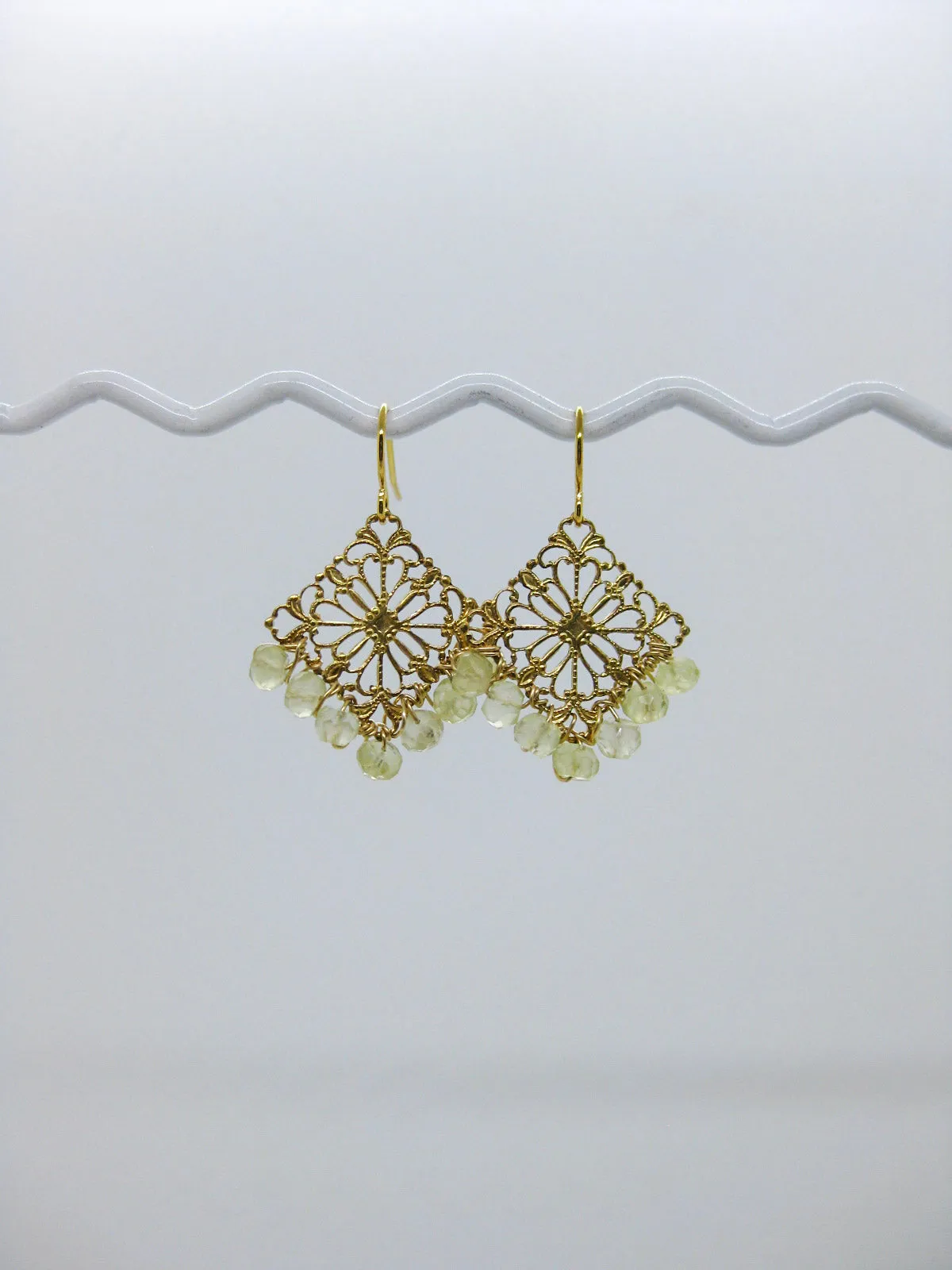 Nila: Lemon Citrine Earrings - e590