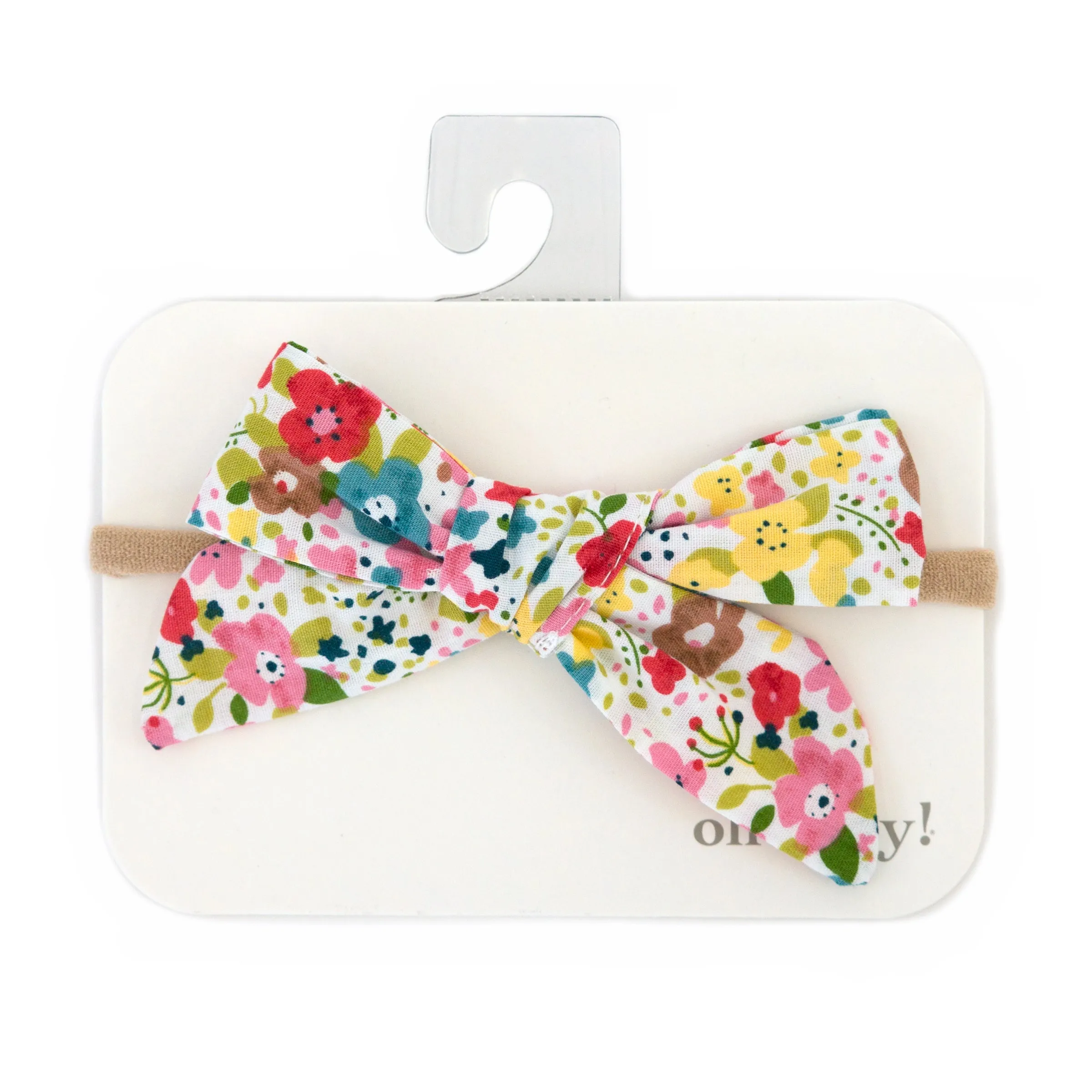 oh baby! Wild Flower Garden Bow Nylon Headband - Multi