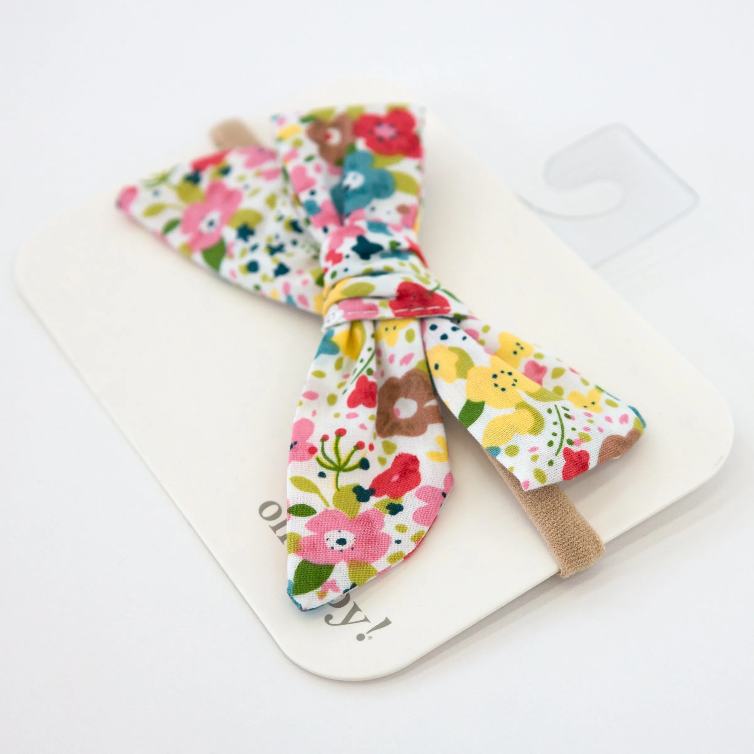 oh baby! Wild Flower Garden Bow Nylon Headband - Multi