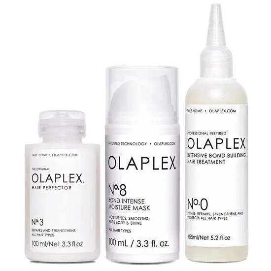 Olaplex No.0, No.3 and No.8 Bundle