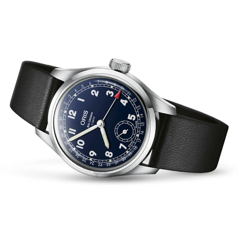 Oris Big Crown Pointer Date Calibre 403 38MM Blue Dial Watch 01 403 7776 4065-07 5 19 11