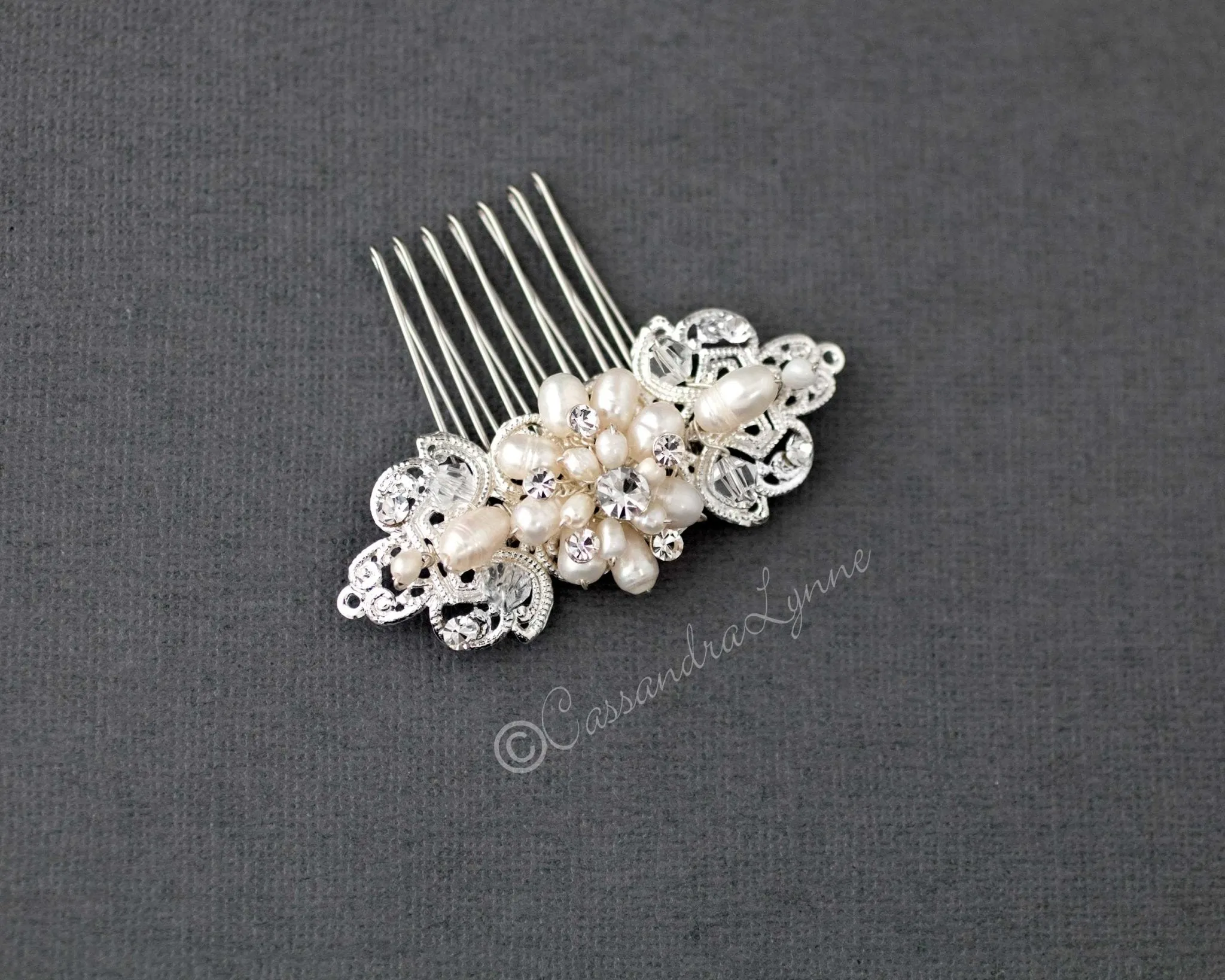 Petite Freshwater Pearl Hair Comb