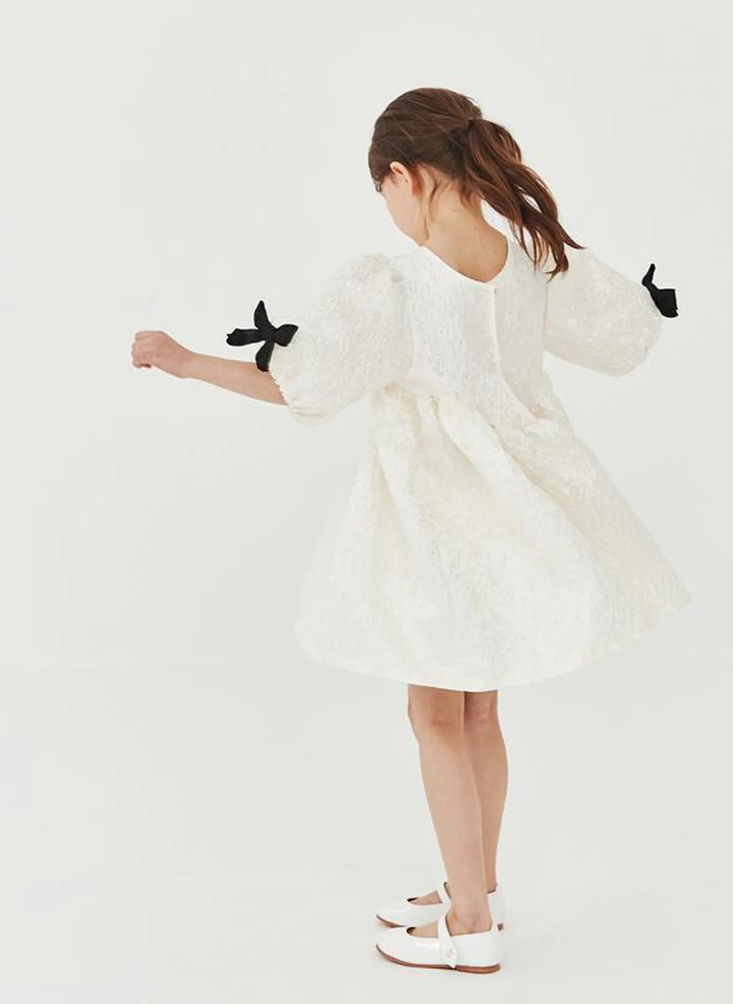 Petite Hailey Balloon Bow Dress