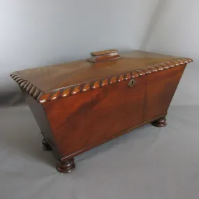 Quality Solid Mahogany & Lead Lined Cellarette Antique Victorian c1840