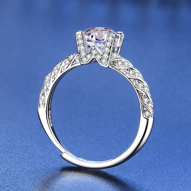 Refreshingly Simple Luxury Moissanite Ring