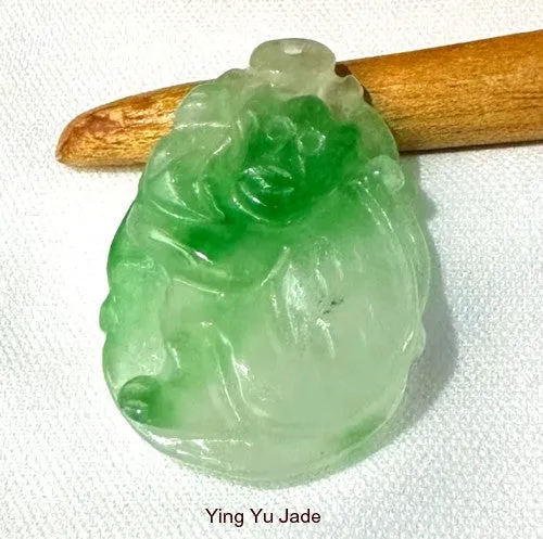 Sale-Monkey Steals Peach Burmese Jadeite Pendant (BJP915)