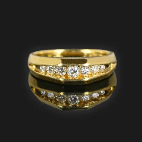 Seven Stone Diamond Half Eternity Ring in 14K Gold