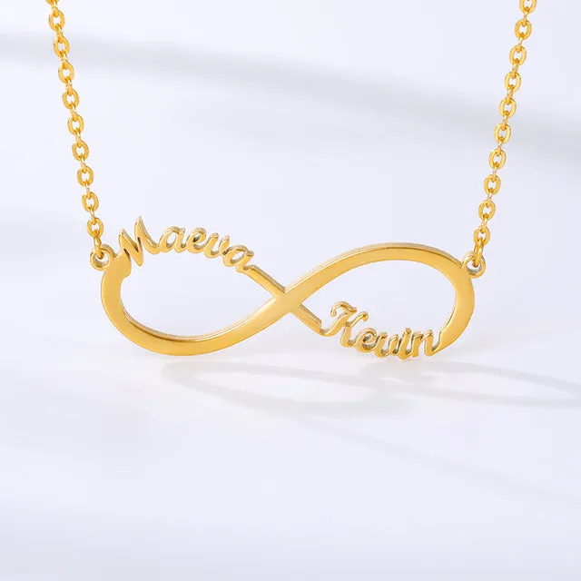 Shop i Style Custom Stainless Steel Infinity Name Necklace Boho Jewelry Personalized