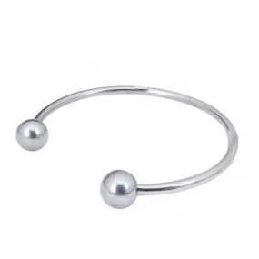 Stainless Steel European Bead Bangle