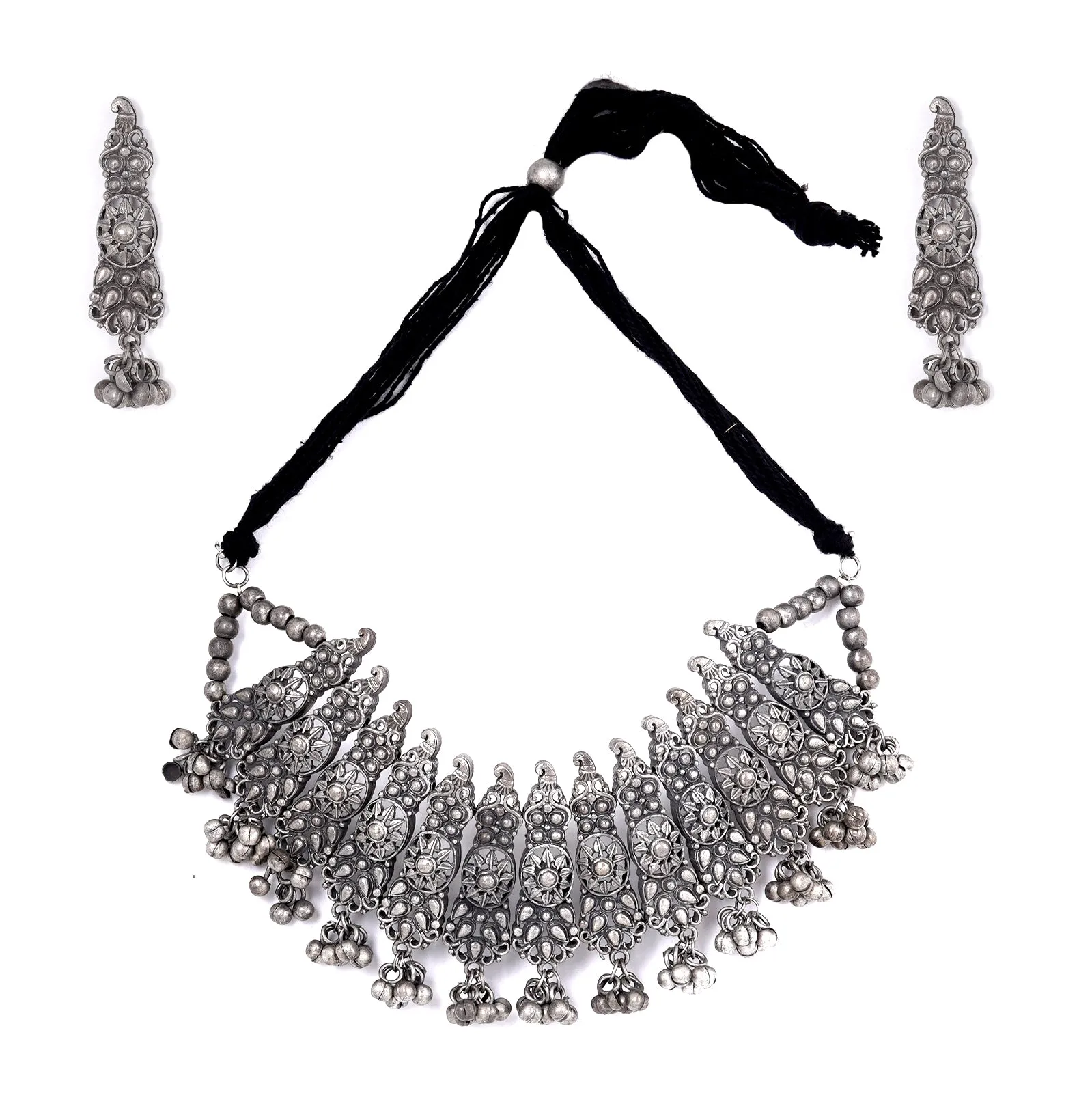 Teejh Chiti Silver Oxidised Jewelry Gift Set