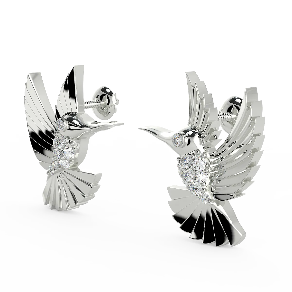 The Bird Earing (925 Sterling Silver)