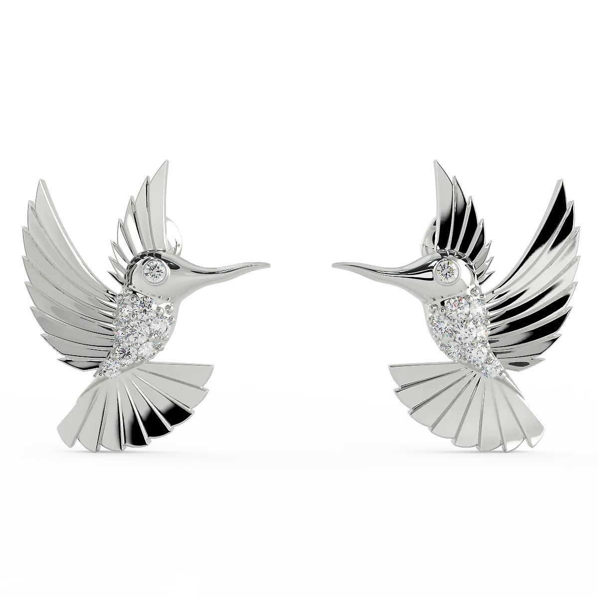 The Bird Earing (925 Sterling Silver)