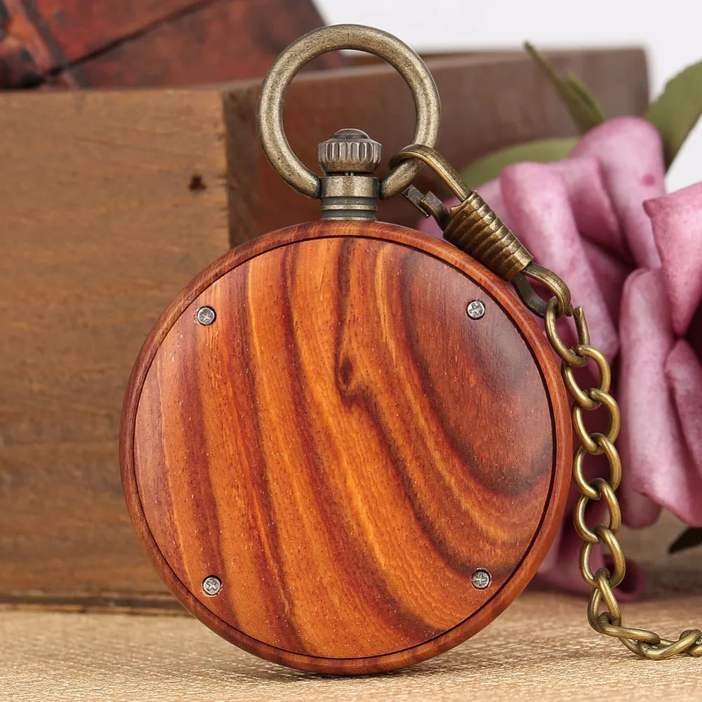 Timeless Wood Pocket Watch