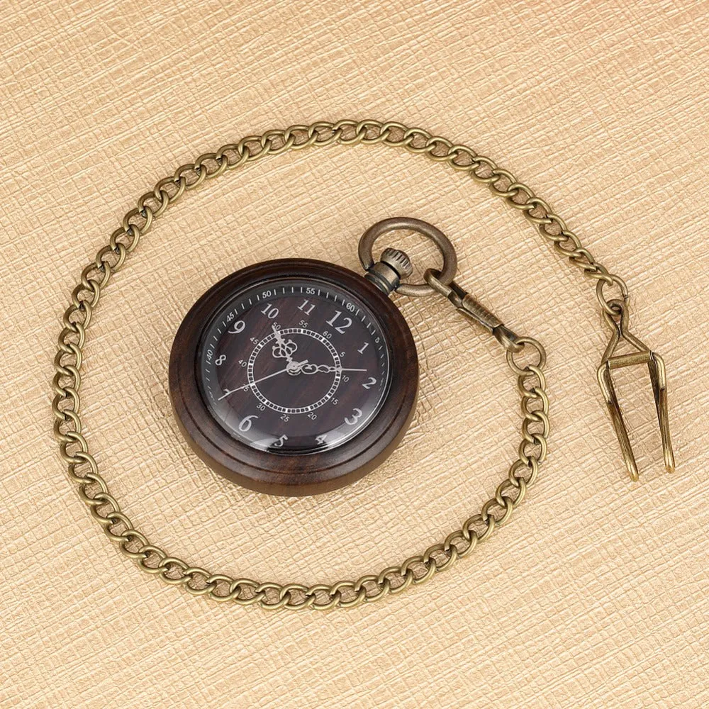 Timeless Wood Pocket Watch