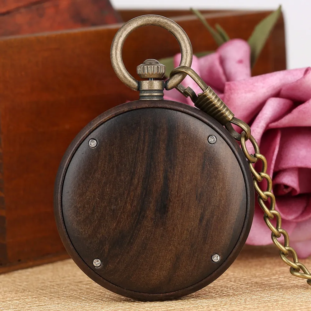 Timeless Wood Pocket Watch