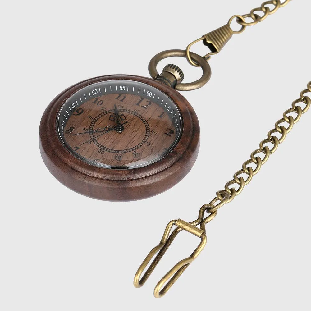 Timeless Wood Pocket Watch