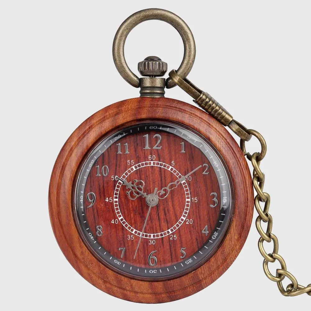 Timeless Wood Pocket Watch