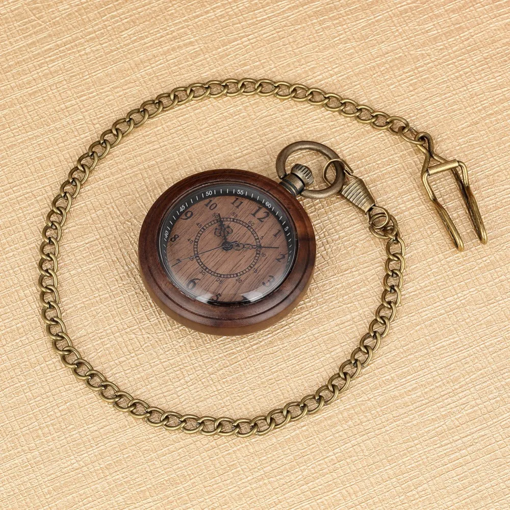 Timeless Wood Pocket Watch