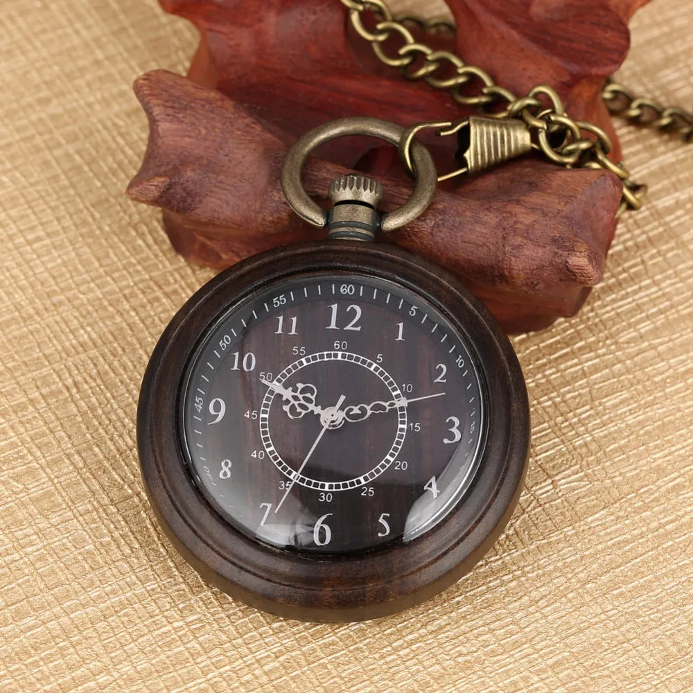 Timeless Wood Pocket Watch