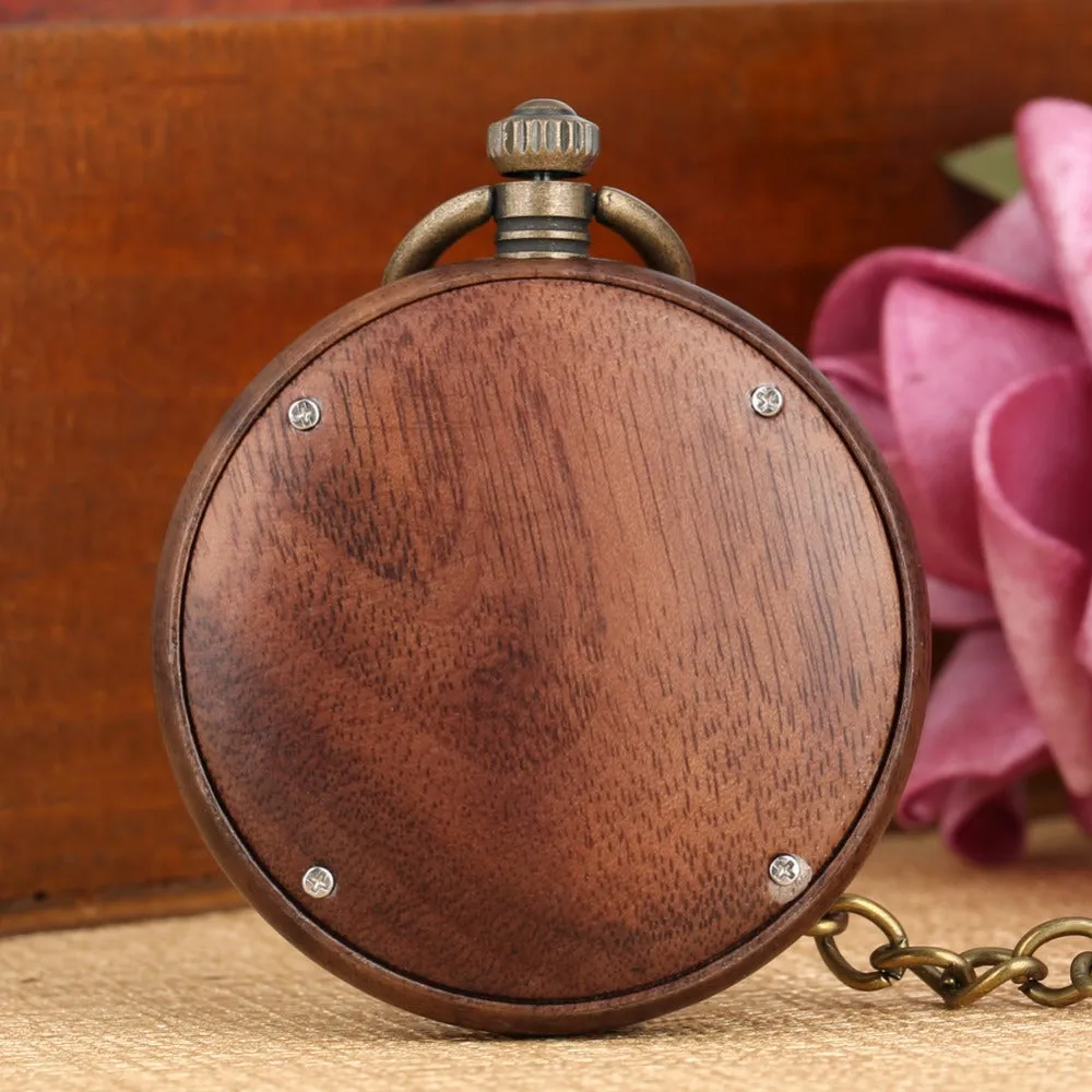 Timeless Wood Pocket Watch