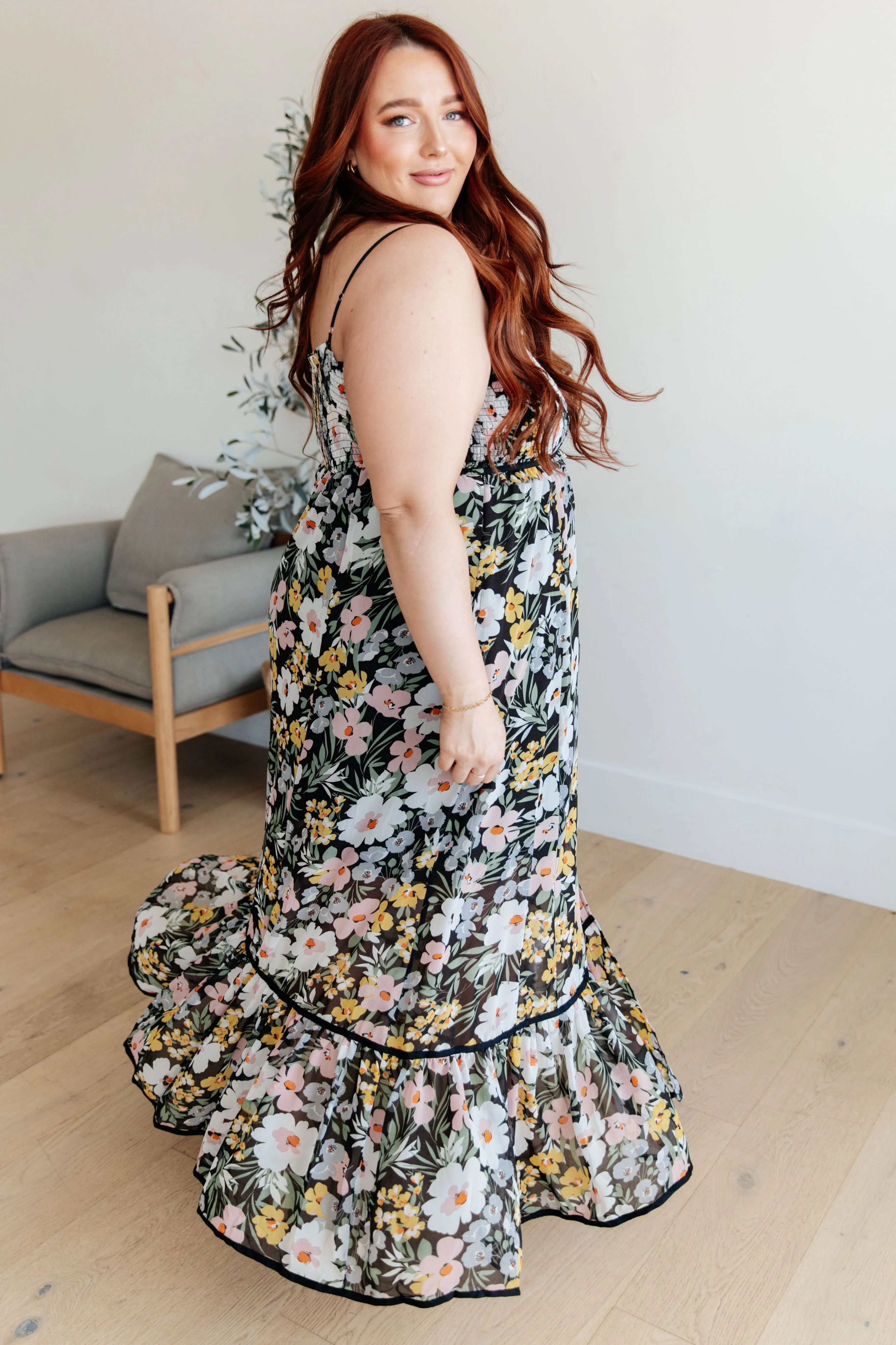 Up From the Ashes Floral Maxi Dress