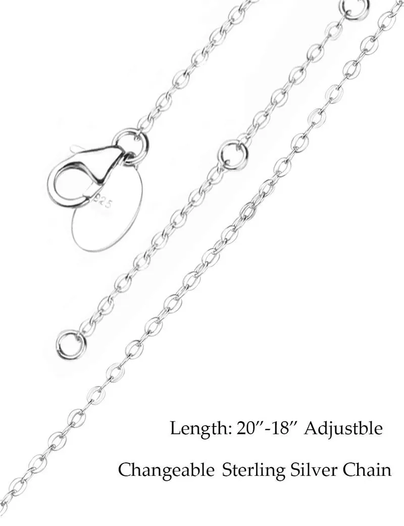 Valentines Day Birthday Gifts I Love You to the Moon and Back Necklace 925 Sterling Silver  Birthstones Necklace for Women