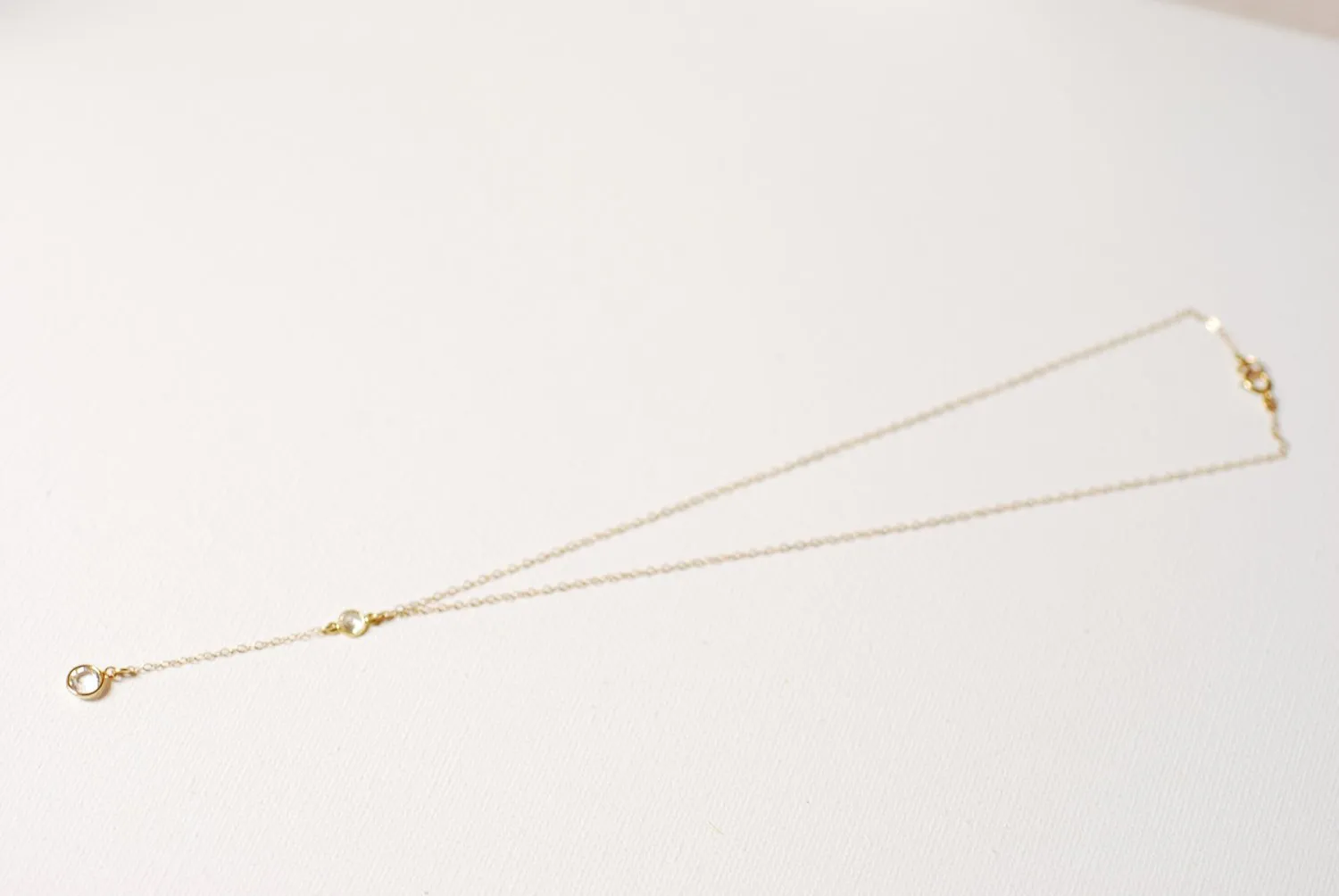 Wholesale Gold Swarovski Necklace Lariat, Lariat Neckalce, Swarovski Crystal Necklace, Crystal Drop Necklace,Dainty Lariat,Swarovski Rosary,